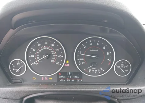 2016 BMW 328I из США, поврежденный, VIN WBA8E9G52GNT45843